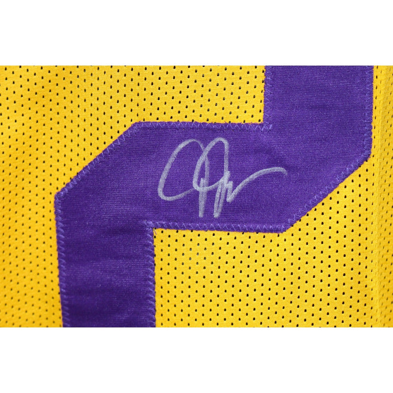 Justin Jefferson Autographed LSU Style Yellow Jersey