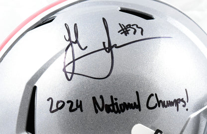 Jack Sawyer Signed Ohio State Buckeyes Full Size Speed Helmet
