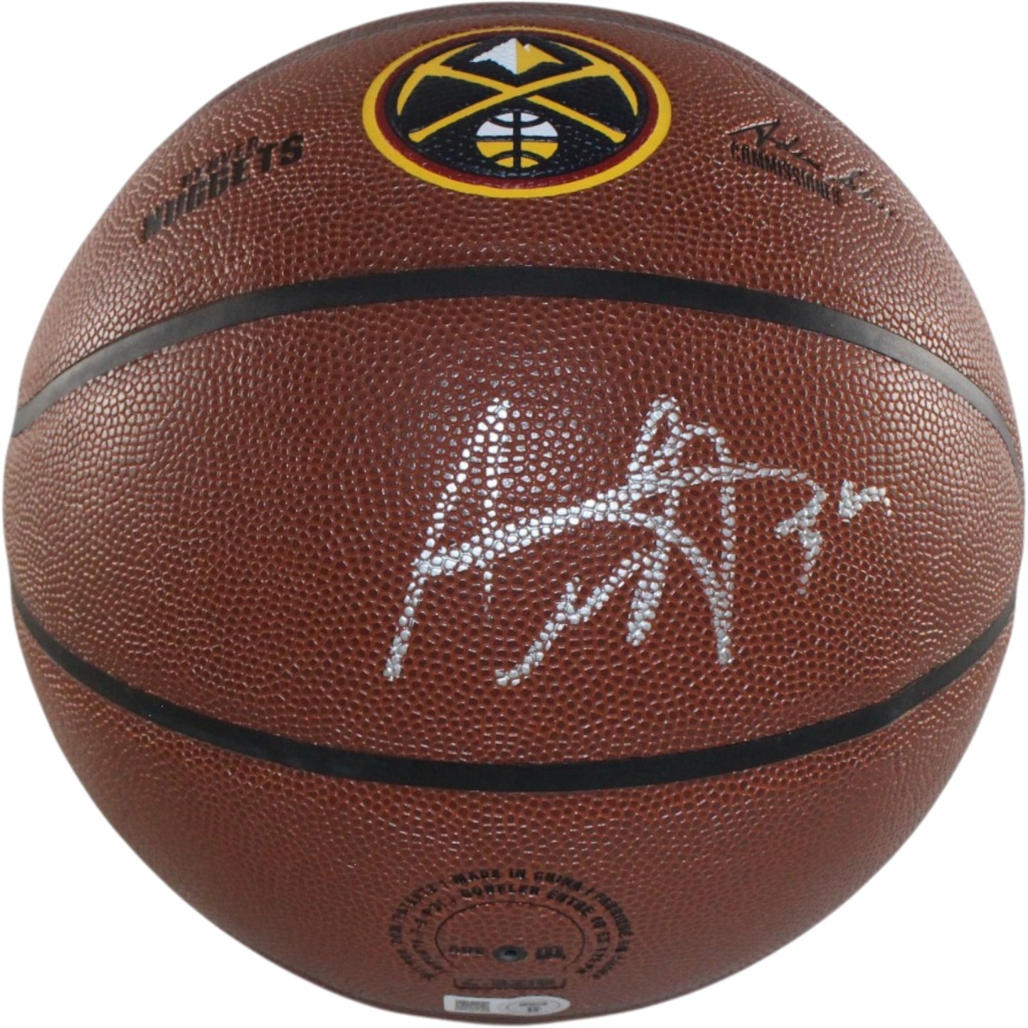 Aaron Gordon Denver Nuggets Autographed Logo Basketball (Beckett Witnessed)