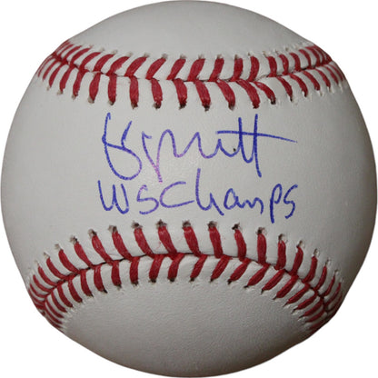 George Brett Autographed Kansas City Royals Baseball "WS Champs"