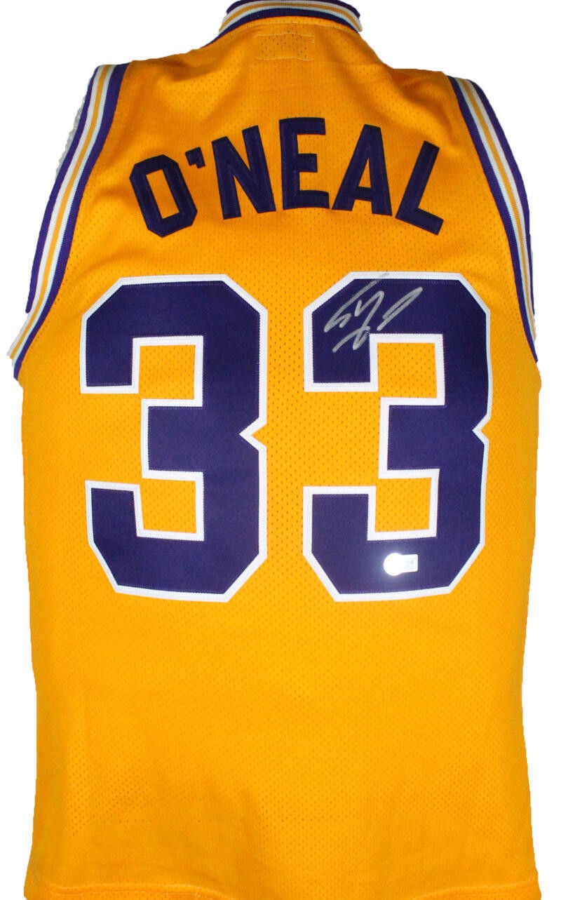Shaquille O'Neal Autographed LSU Tigers Gold Retro Brand Jersey