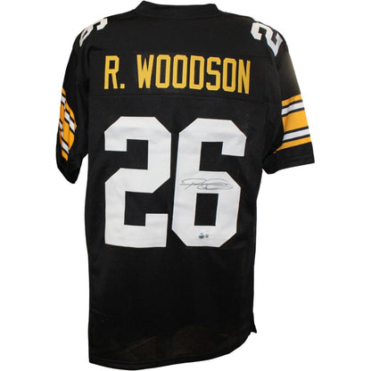 Rod Woodson Autographed Black Pro Style Jersey (Beckett Witnessed)