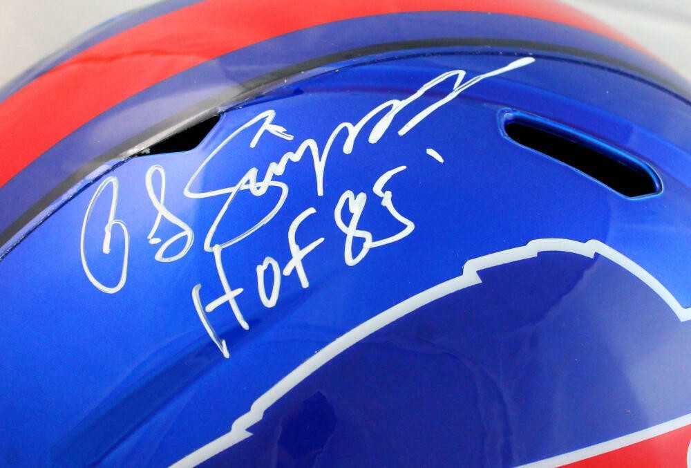OJ Simpson Signed Buffalo Bills Full Size Flash Speed Helmet