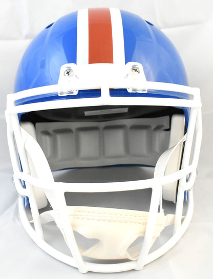 Jahdae Barron Signed Denver Broncos 1975-1996 Throwback Speed Helmet