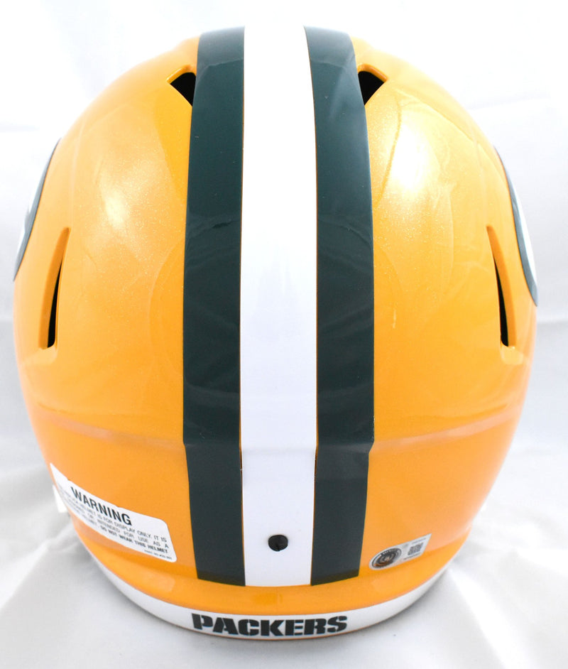 Matthew Golden Autographed Green Bay Packers Full Size Speed Helmet