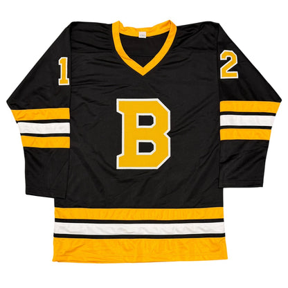 Adam Oates Signed Boston Bruins Custom Jersey (Beckett Witness)