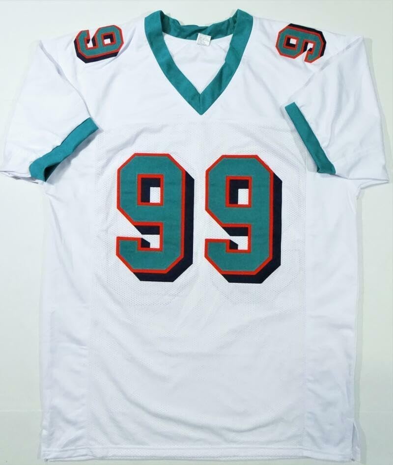 Jason Taylor Autographed White Custom Football Jersey