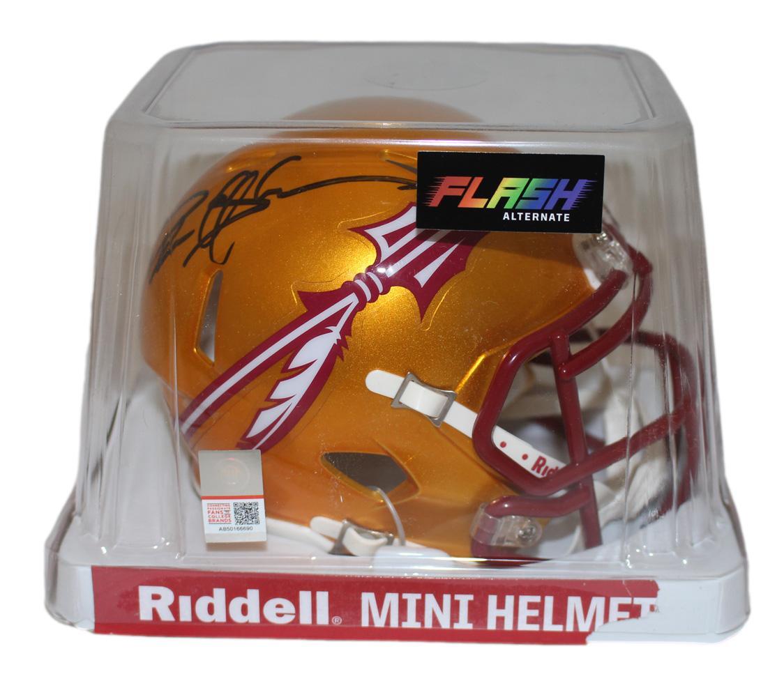 Deion Sanders Florida State Seminoles Signed Flash Speed Mini Helmet