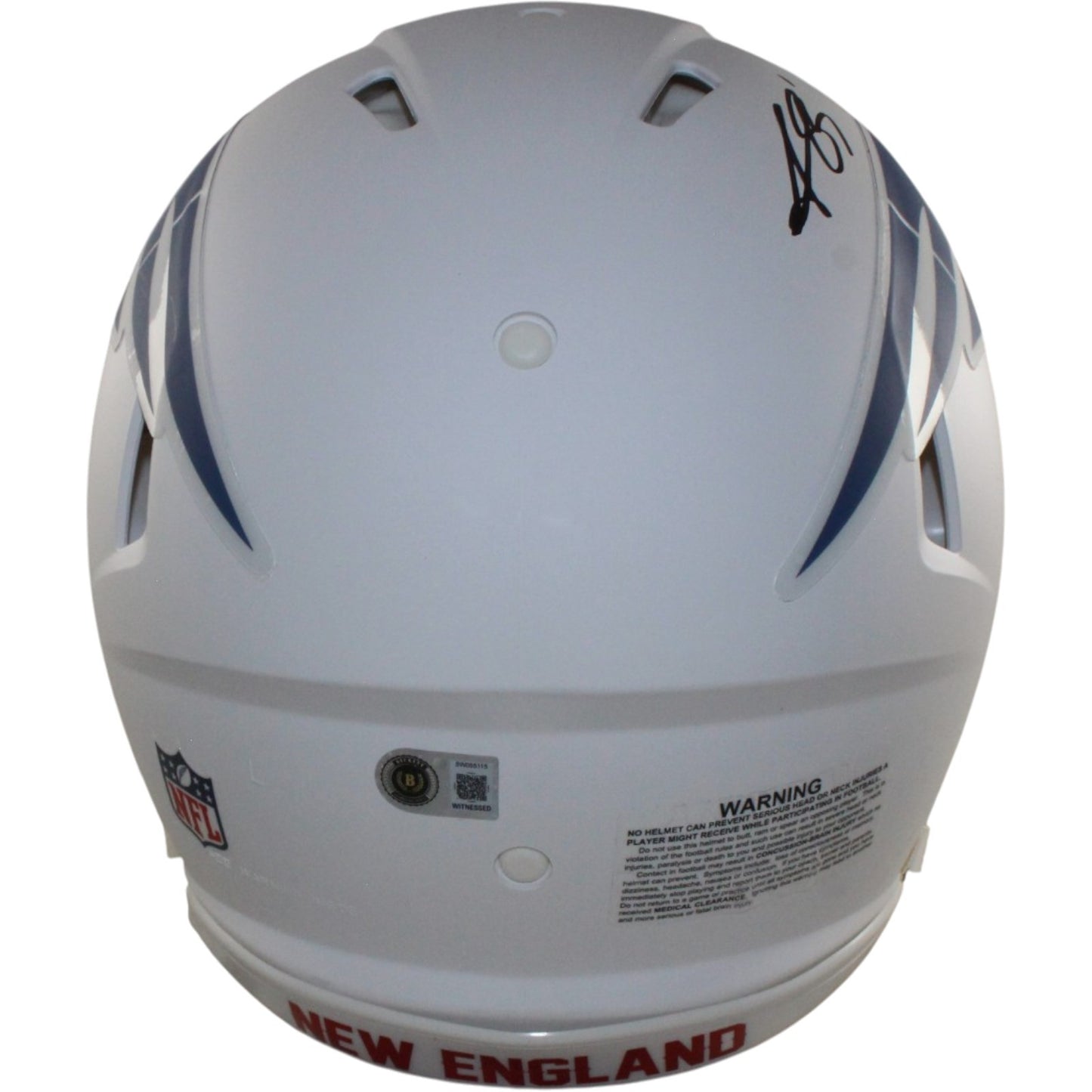 AJ Brown Autographed New England Patriots Full Size Rivalries Helmet