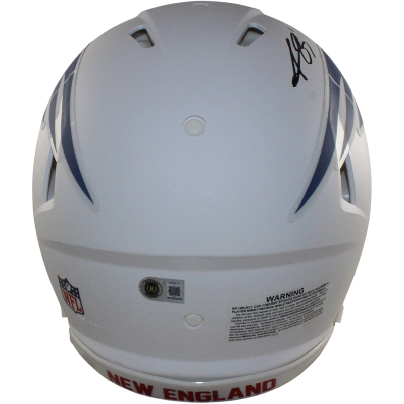 AJ Brown Autographed New England Patriots Full Size Rivalries Helmet