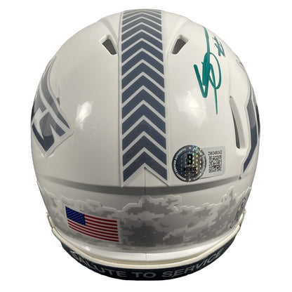Sauce Gardner Signed New York Jets 2024 Salute Mini Helmet (Beckett WIT)