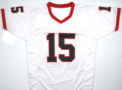 Carson Beck Signed White Custom Football Jersey