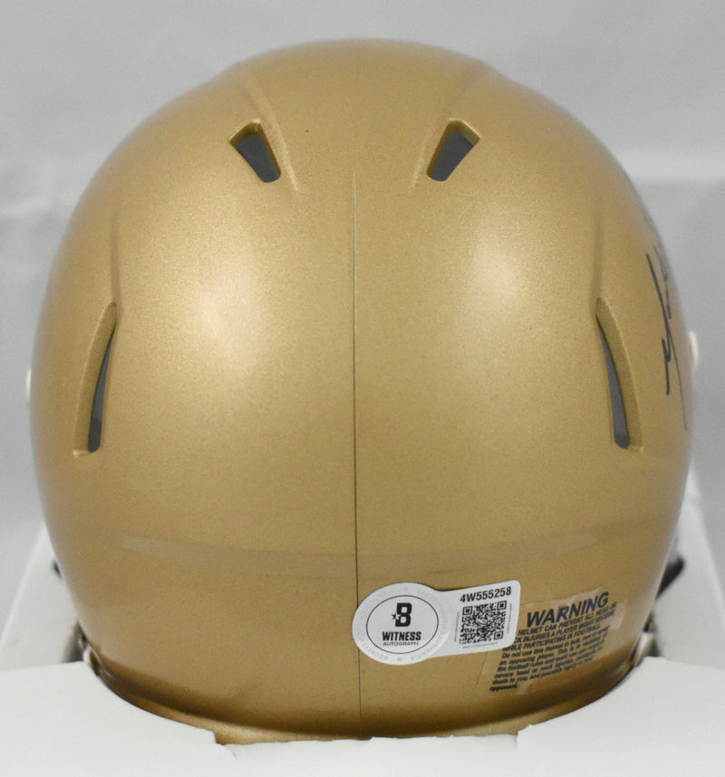 Marcus Freeman Autographed Notre Dame Fighting Irish Speed Mini Helmet