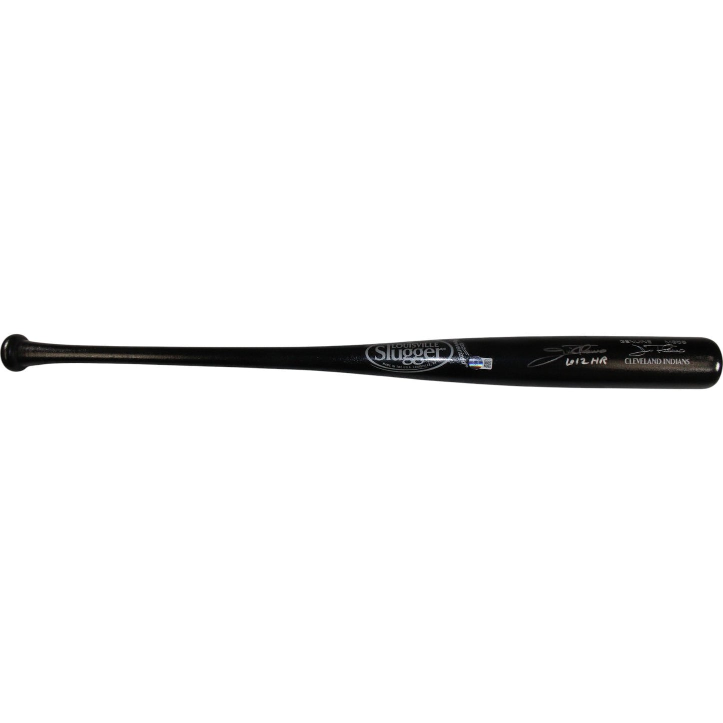 Jim Thome Autographed Cleveland Indians Louisville Slugger Bat (612 HR)