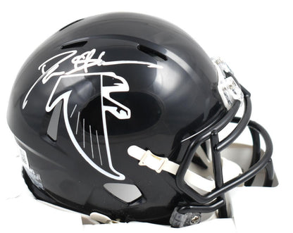 Deion Sanders Signed Atlanta Falcons Throwback Speed Mini Helmet