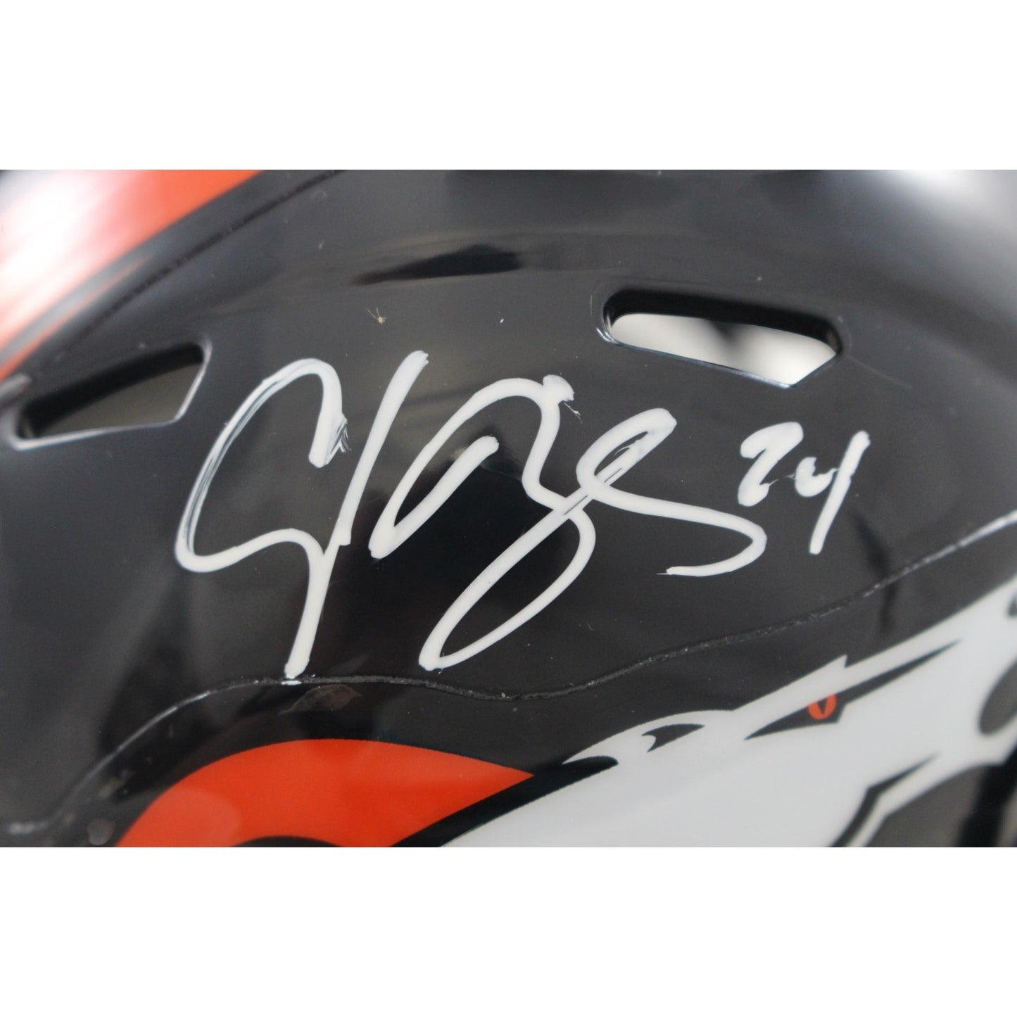 Champ Bailey Signed Denver Broncos Throwback Mini Helmet