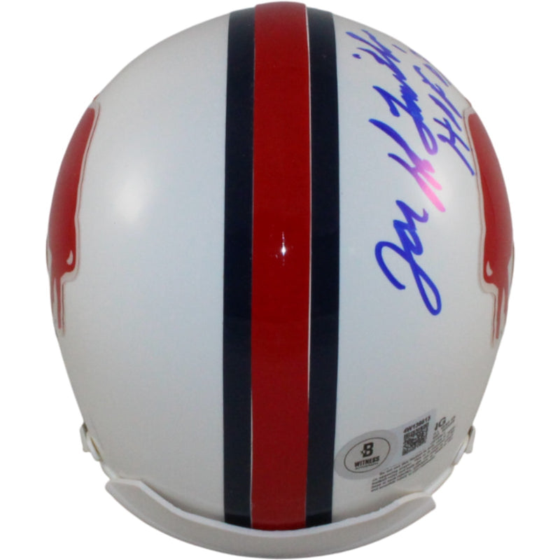 Joe Delamielleure Signed Buffalo Bills Throwback VSR4 Mini Helmet