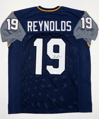 Keenan Reynolds Autographed Navy Blue Custom College Jersey