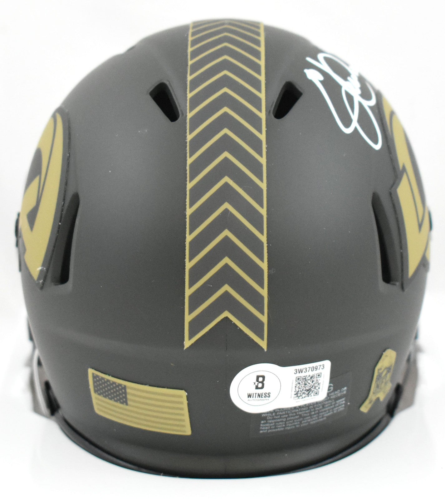 Eric Dickerson Signed Los Angeles Rams 2025 Salute to Service Mini Helmet