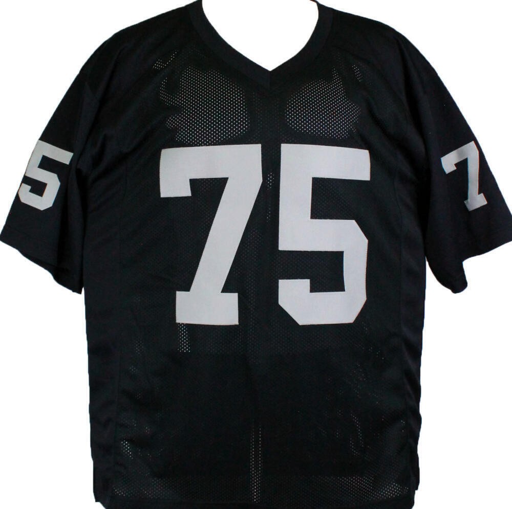 Howie Long Autographed Black Custom Jersey