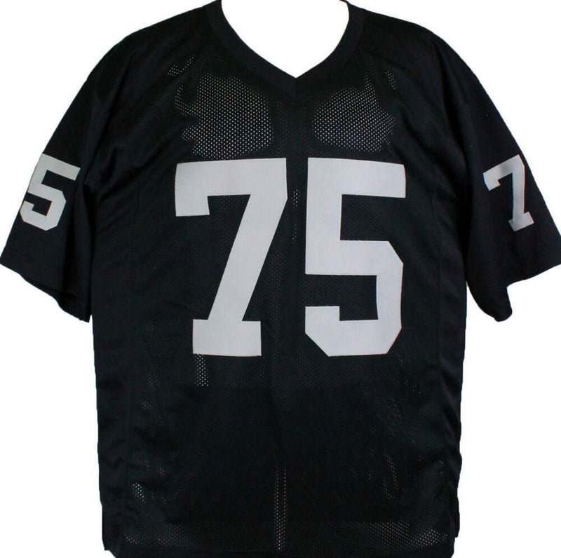 Howie Long Autographed Black Custom Jersey