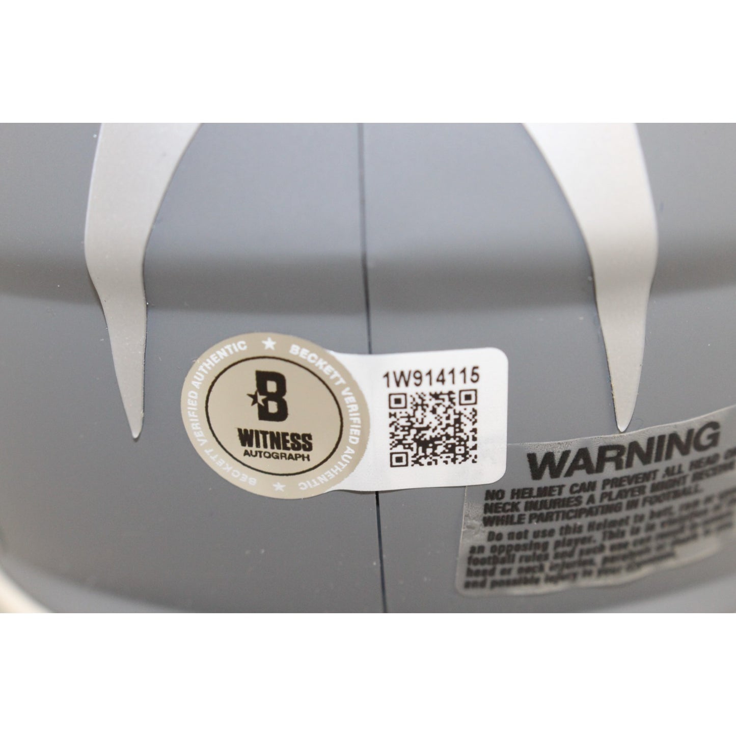 Ja'Marr Chase Autographed Cincinnati Bengals Slate Mini Helmet Beckett