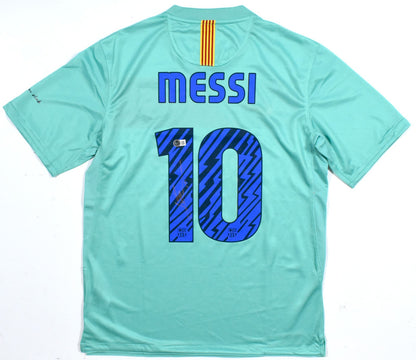 Lionel Messi Autographed FC Barcelona Green Frost Jersey