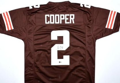 Amari Cooper Autographed Cleveland Browns Custom Black Jersey