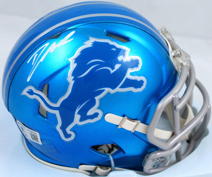 D'Andre Swift Signed Detroit Lions Flash Speed Mini Helmet
