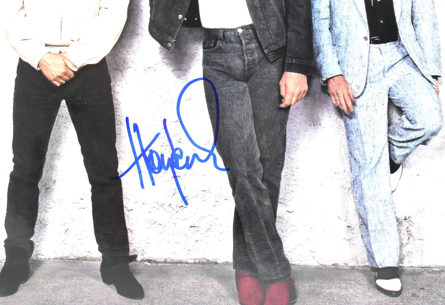 Huey Lewis Autographed FORE! Vinyl Album