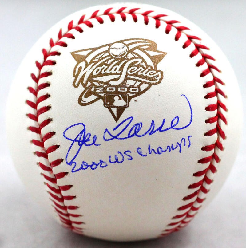 Joe Torre Signed 2000 World Series Baseball with Inscription