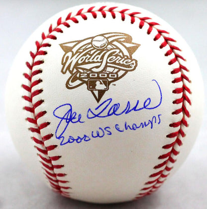 Joe Torre Signed 2000 World Series Baseball with Inscription