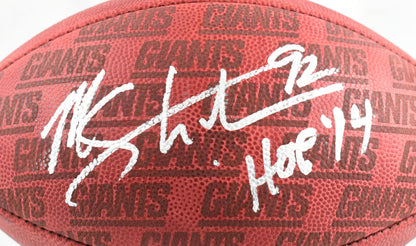 Michael Strahan Signed New York Giants "The Duke" Football - HOF Inscribed
