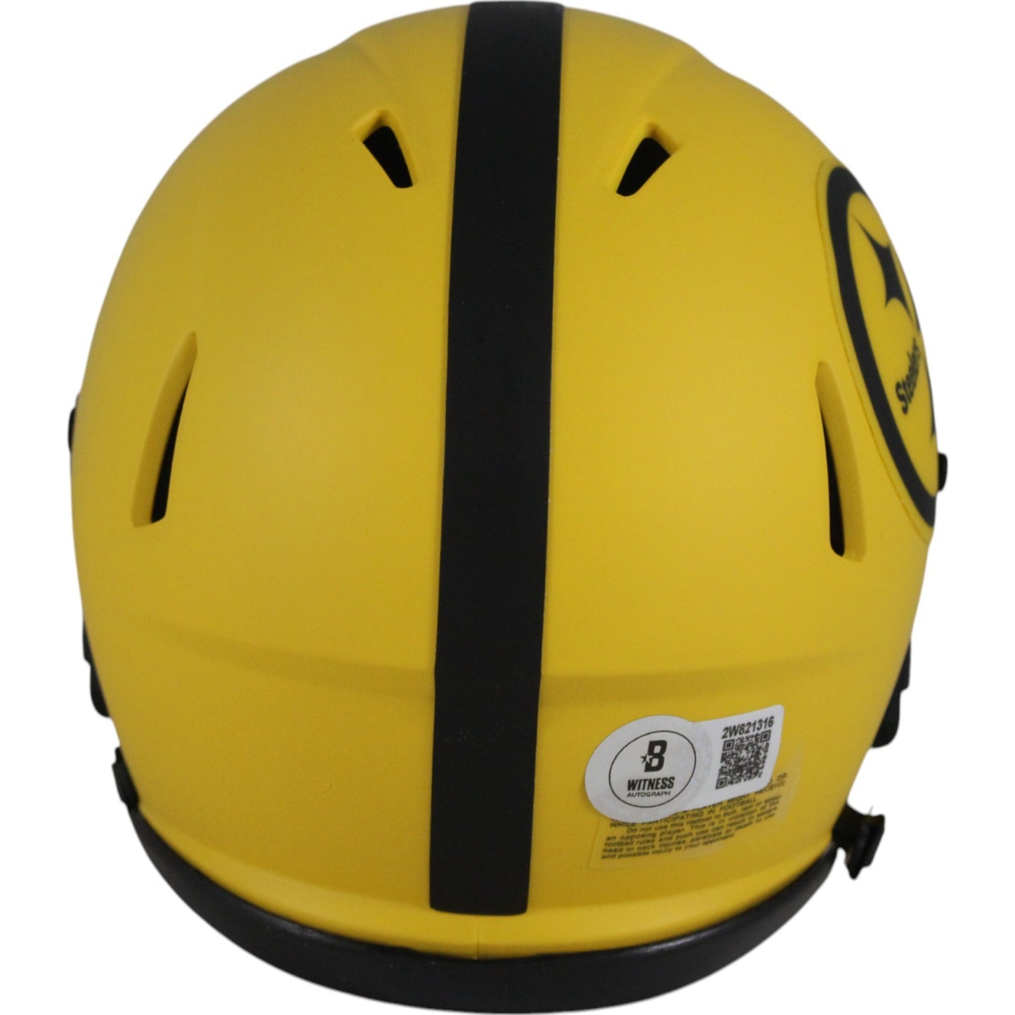 Troy Polamalu Autographed Pittsburgh Steelers Rave Mini Helmet Beckett