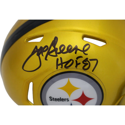Joe Greene Autographed Pittsburgh Steelers Flash Mini Helmet