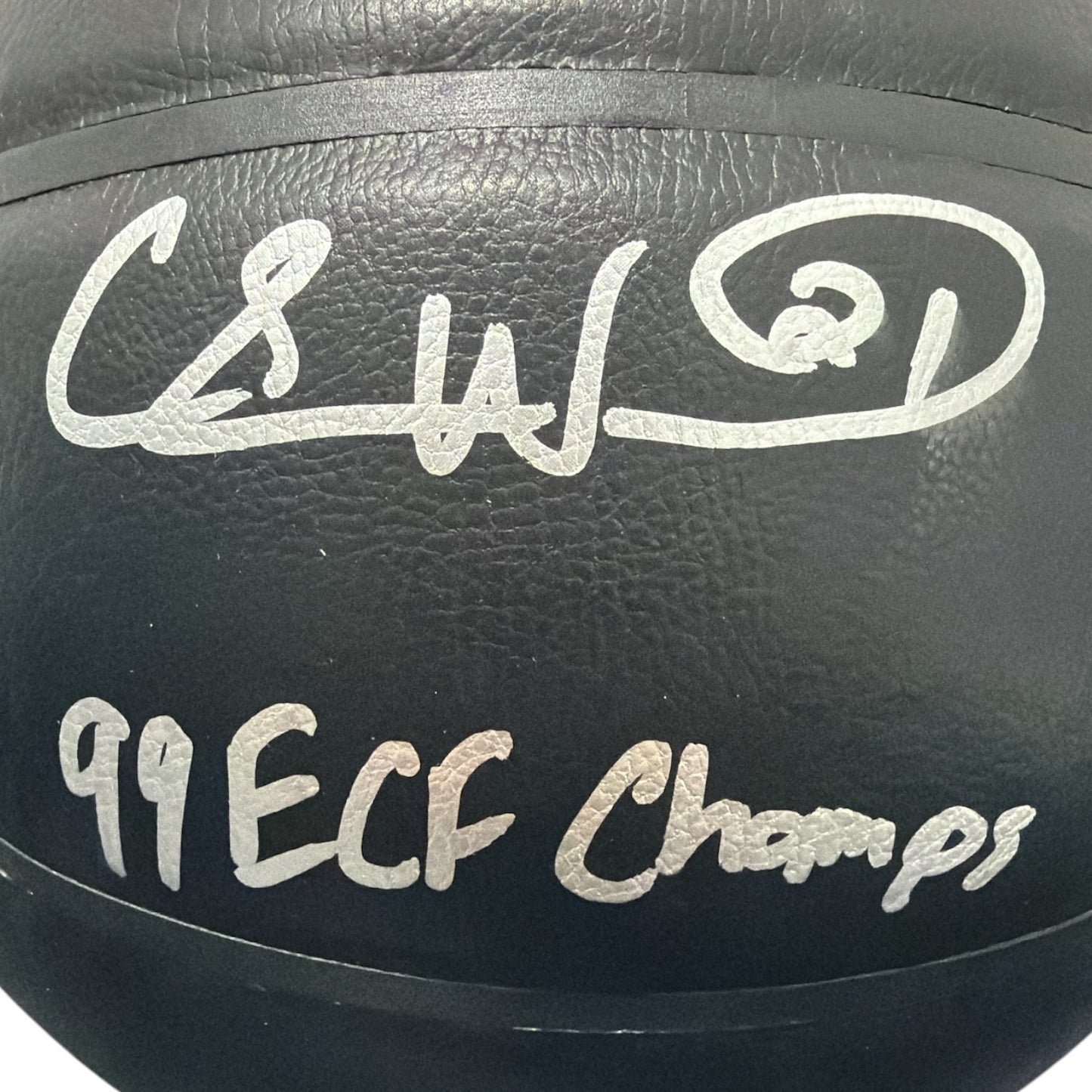 Charlie Ward Signed New York Knicks Black Wilson NBA Basketball