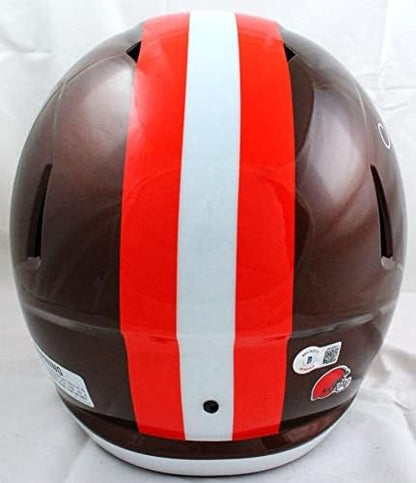 Nick Chubb Autographed Cleveland Browns Full Size Flash Speed Helmet