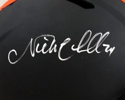 Nick Chubb Signed Cleveland Browns Full Size Eclipse Speed Helmet