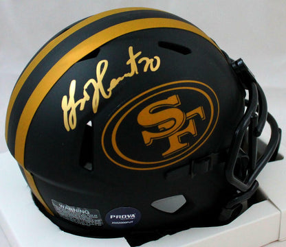 Garrison Hearst Signed San Francisco 49ers Eclipse Speed Mini Helmet