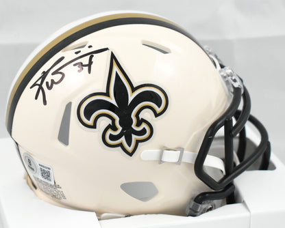 Ricky Williams Signed New Orleans Saints Retro Speed Mini Helmet