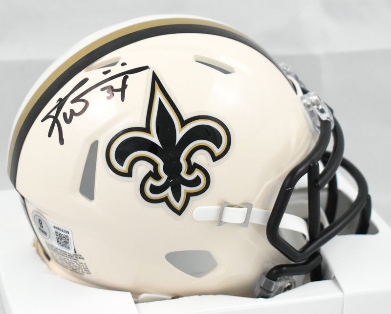 Ricky Williams Signed New Orleans Saints Retro Speed Mini Helmet