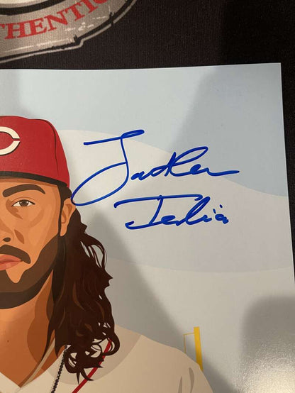 Jonathan India Signed Cincinnati Reds 11x17 Stadium Giveaway Poster PSA