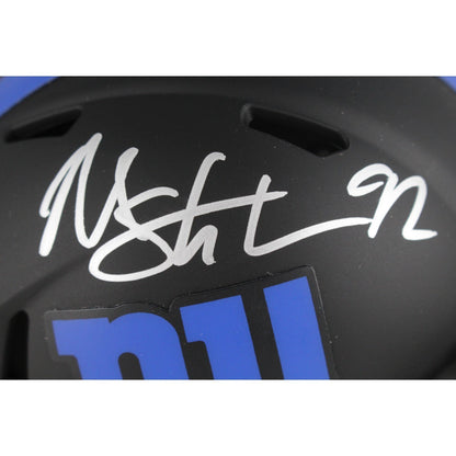 Michael Strahan New York Giants Autographed Eclipse Mini Helmet