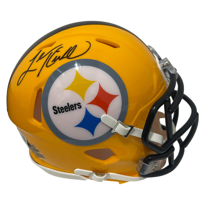 Levon Kirkland Signed Pittsburgh Steelers Gold 75th Anniversary Mini Helmet