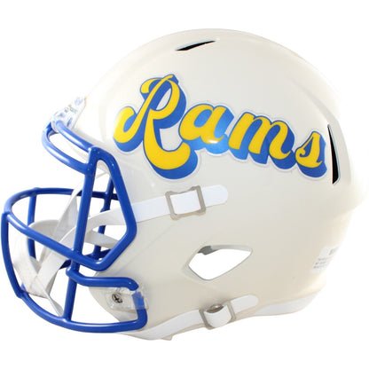 Kurt Warner, Torry Holt, Marshall Faulk & Isaac Bruce Signed Rams Proline Helmet