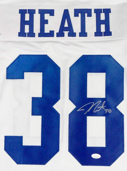 Jeff Heath Autographed White Custom Jersey