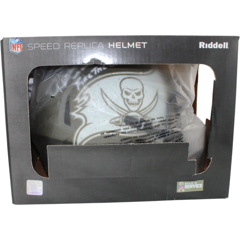 Mike Alstott Signed Tampa Bay Buccaneers Full Size STS Helmet Inscribed