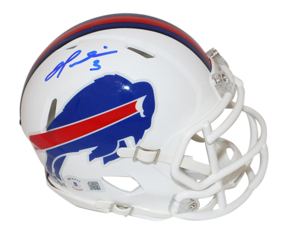 Damar Hamlin Buffalo Bills Autographed Mini Helmet (Beckett BAS)
