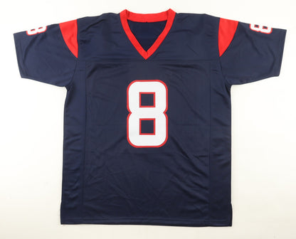 Matt Schaub Autographed Houston Texans Blue Custom Jersey