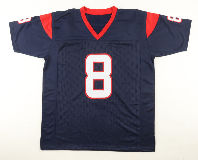 Matt Schaub Autographed Houston Texans Blue Custom Jersey